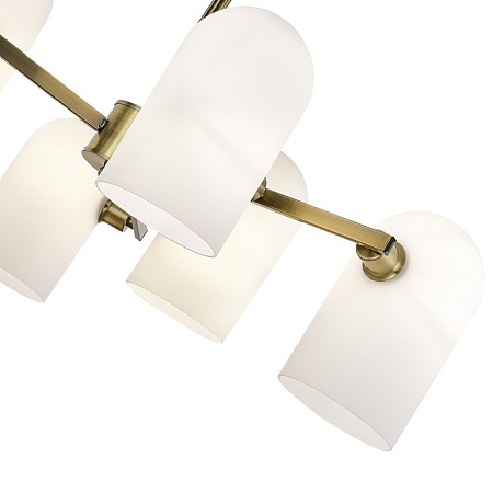 Светильник потолочный Бронза/Молочно-белый E14 6*40W SLE1047-302-06 - фото