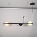 Реечный Подвесной Светильник Palma Wall Lamp 2 Шара + 1 Вазон Горизонтальная Imperiumloft 204172-22 - фото
