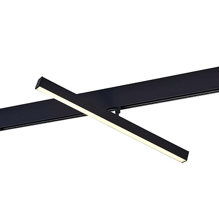 Магнитный трековый светильник Черный LED 1*12W 3000K 700Lm Ra>90 120° IP20 L405xW22,5xH ST802.436.12 - фото