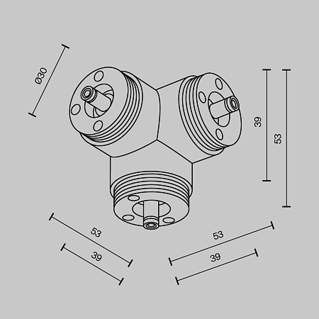Комплектующие для систем освещения с токоведущими элементами Technical CA016TC-B - фото