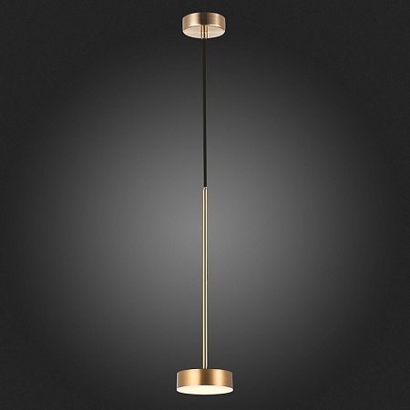Светильник подвесной ST-Luce Латунь/Латунь LED 1*7W 3000K SL6000.303.01 - фото