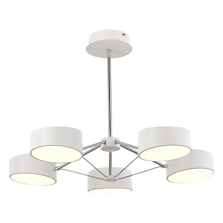 Светильник потолочный Белый, Хром/Белый LED 5*10W SLE6005-502-05 - фото