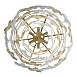 Светильник подвесной ST-Luce золотистый/Прозрачный, январный E14 12*60W SL6240.203.12 - фото