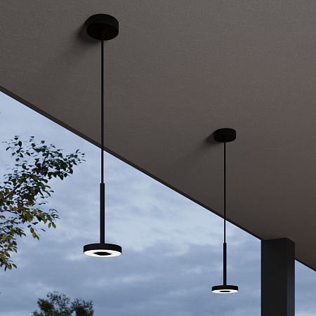 Светильник садово-парковый со светодиодами Verano черный 35185/H черный Elektrostandard - фото