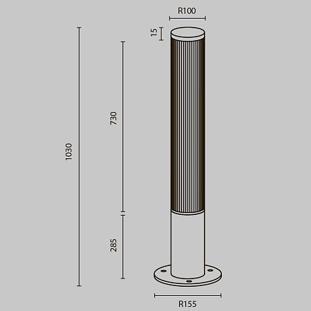 Ландшафтный светильник Outdoor O467FL-L50B3K - фото