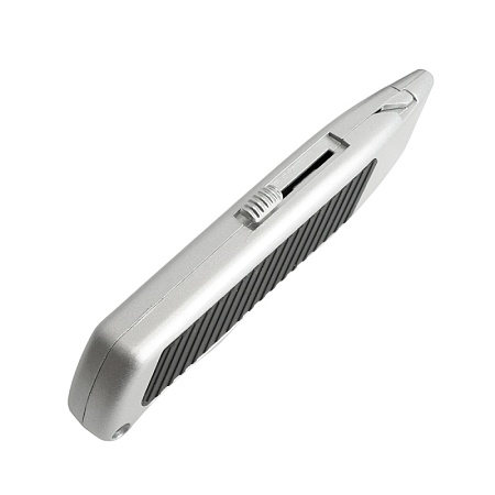 Нож строительно-монтажный с трапециевидным лезвием, 19 мм, 2 лезвия в рукоятке, GS, KMU-13-T - фото