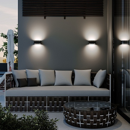 Светильник напольный ST-Luce темно-серый/белый LED 1*8W 3000K SL9540.705.01 - фото