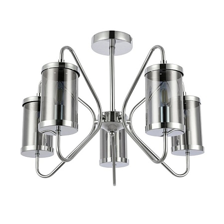 Светильник потолочный Хром/Дымчатый E14 5*40W SLE102302-05 - фото