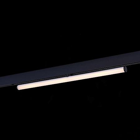 Магнитный трековый светильник Черный LED 1*10W 3000K 1 200Lm Ra>90 120° IP20 L604xW28xH ST803.436.10 - фото