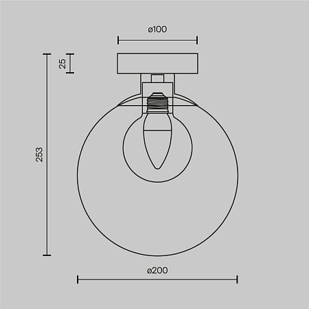 Настенный светильник (бра) Maytoni Basic form MOD521WL-01G3 - фото