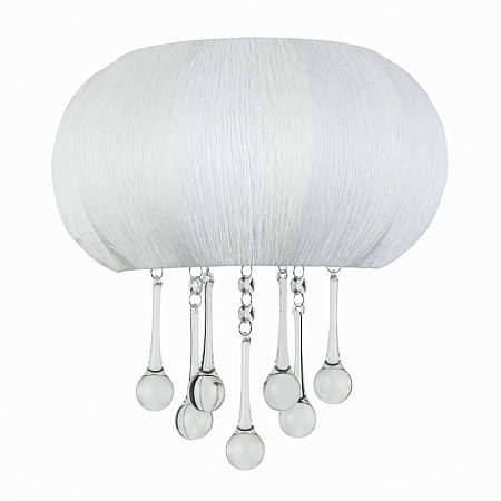 Бра ST-Luce Хром/Белый, Прозрачный E14 2*40W SL350.051.02 - фото