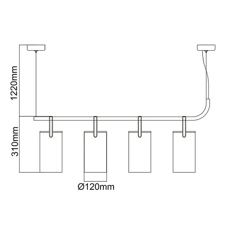 Светильник de markt DeMarkt Тетро 673014604 - фото