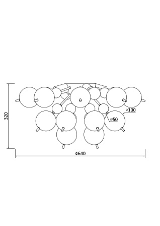 Потолочный светильник Maytoni Bolla MOD133CL-04BS - фото
