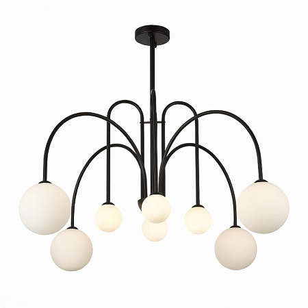 Люстра потолочная ST-Luce Черный/Белый G9 8*5W SL1204.402.08 - фото