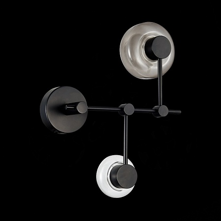 Светильник настенный ST-Luce Черный/Дымчатый, Прозрачный LED 2*3W 3000K SL6005.401.02 - фото