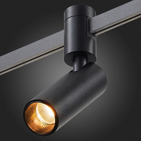 Магнитный трековый светильник FARM Черный LED 1*5W 3000K 341Lm Ra90 60 IP20 D35xH100 24 ST811.406.05 - фото