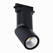 Св-к трек. Черный LED 1*10W 3000K 800Lm Ra>90 38° IP20 D60xH190 165-265V ST650.436.10 - фото