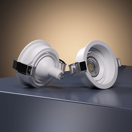 Светильник встраиваемый Tune белый 25014/01 Elektrostandard - фото