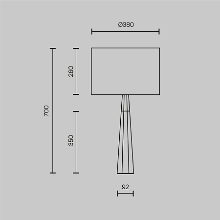 Настольный светильник Maytoni Bianco Z030TL-01BS1 - фото