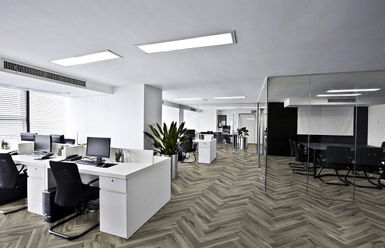 Офисный светильник серии TR Маркет 1200х180х40 36Вт, 4000К, CRI90, опал - фото