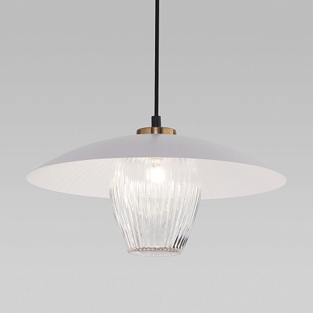 Подвесной светильник Eurosvet 50259/1 белый/прозрачный - фото