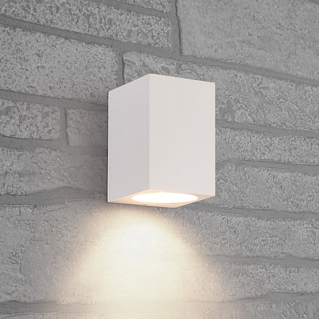 Светильник садово-парковый Feron DH050,на стену, GU10 230V, белый - фото