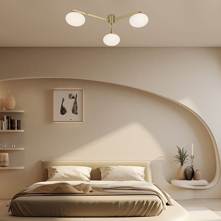 Потолочный светильник Eurosvet 70220/3 латунь - фото