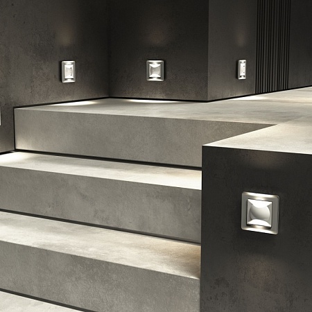 Встраиваемая LED подсветка МУН белый матовый W1154501 - фото