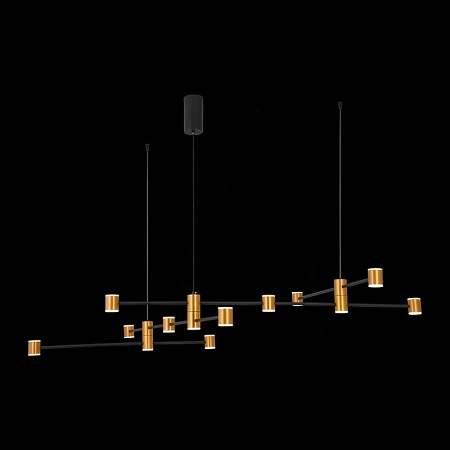 Светильник подвесной ST-Luce Золотистый, Черный/Белый LED 22*3W 3000K SL1596.423.22 - фото