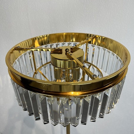 Торшер Rh 1920S Odeon Clear Glass Floor Lamp Gold Imperiumloft 241415-22 - фото