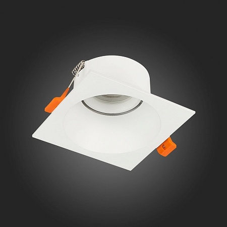 Св-к встр. Белый GU10 1*50W L103xW103xH52 220V Без ламп ST207.518.01 - фото