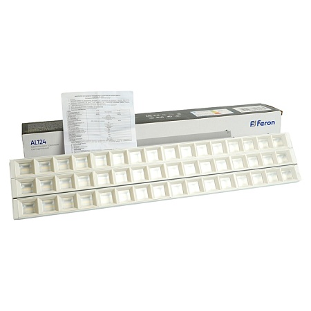 Светодиодный светильник Feron AL124 трековый однофазный на шинопровод 3*30W 4000K 60 градусов белый - фото