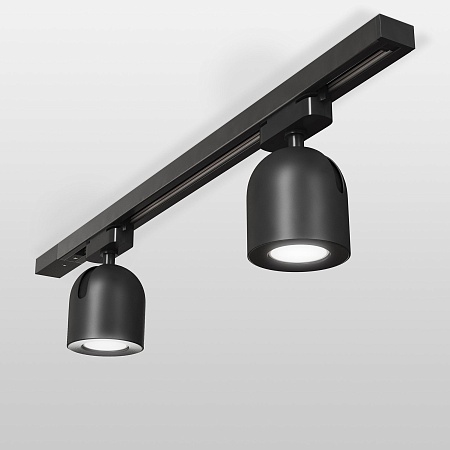 Трековый светильник для однофазного шинопровода Ogma GU10 черный MRL 1005 Elektrostandard - фото