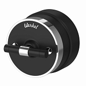 Выключатель на 4 положения двухклавишный Vintage черный матовый/хром W5822051