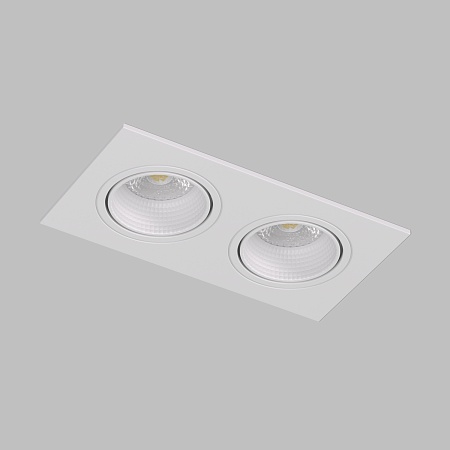 DK3072-WH Встраиваемый светильник, IP 20, 10 Вт, GU5.3, LED, белый/белый, пластик - фото