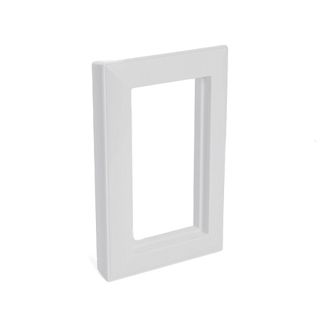 Рамка  2-местная (без перемычки),  пластик, STEKKER, PFR00-7012-01, серия Катрин, белый - фото