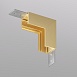 TR5732-SB Угловой элемент для трека SHINE BASE 90° стена-потолок, сатинированная латунь, алюминий - фото