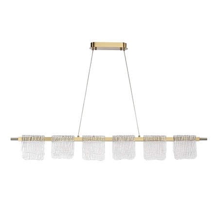 Светильник подвесной ST-Luce золотистый/прозрачный LED 1*36W 3000K SL6021.203.36 - фото