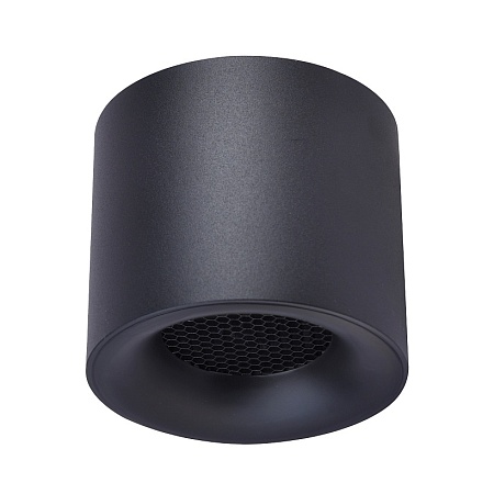 Светильник потолочный черный LED 1*10W 3000K 530Lm Ra 36° IP20 D80xH70 170-240VV ST761.433.10 - фото