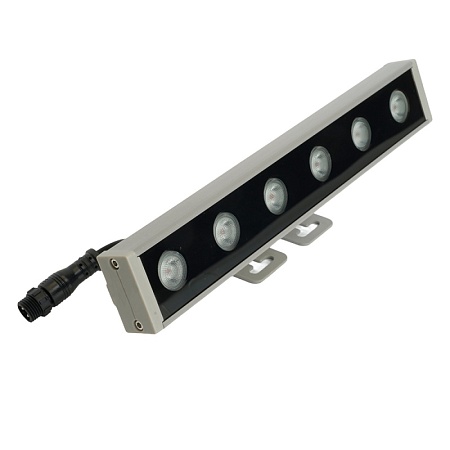 LL-893 Светодиодный линейный прожектор для подсветки стен, красный, 250*40*25mm, 6W DC24V, IP65 - фото