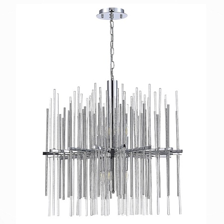 Люстра подвесная ST-Luce Хром/Прозрачный, Хром E14 8*40W SL1628.103.08 - фото