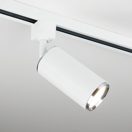 Трековый светильник для однофазного шинопровода Svit GU10 Белый/хром MRL 1013 Elektrostandard - фото