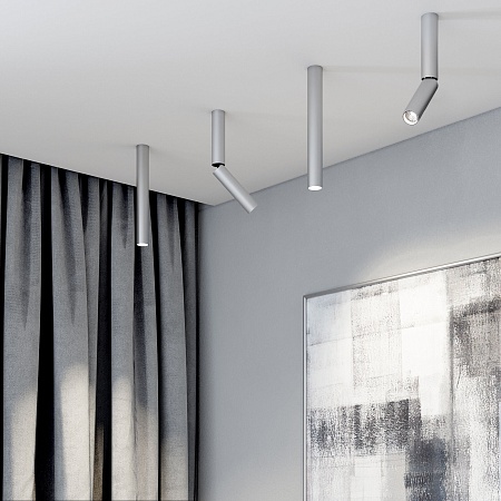 Накладной потолочный светильник 25030/LED 6W 4200K серебро Elektrostandard - фото