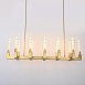Люстра Canelle Linear Chandelier 12 Modern Brass Imperiumloft 84598-22 - фото