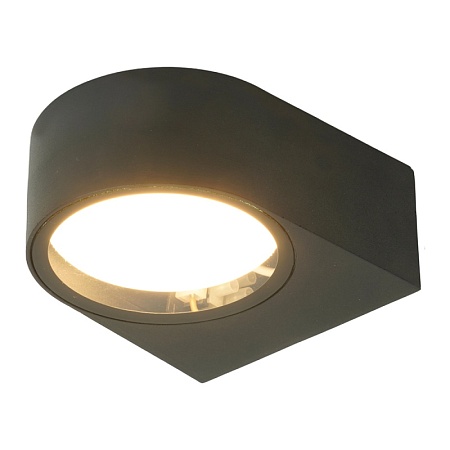 Светильник садово-парковый Feron DH1201,на стену, GX53 230V, черный - фото