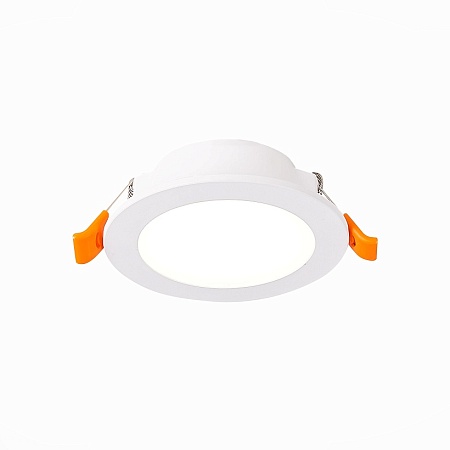 Св-к встр. Белый LED 1*6W 4000K 480Lm Ra80 110° IP20 D90xH30 220-240V ST210.548.06 - фото