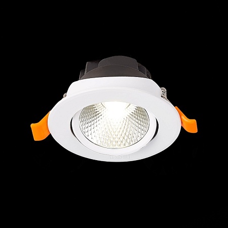 Св-к встр. Белый LED 1*6W 3000K 480Lm Ra80 24° IP20 D86xH50 220-240V ST211.538.06.24 - фото