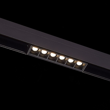 Магнитный трековый светильник Черный LED 1*6W 3000K 532Lm Ra>90 36° IP20 L115xW22xH44 4 ST361.436.06 - фото