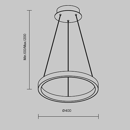 Подвесной светильник Maytoni Rim MOD058PL-L22BSK - фото