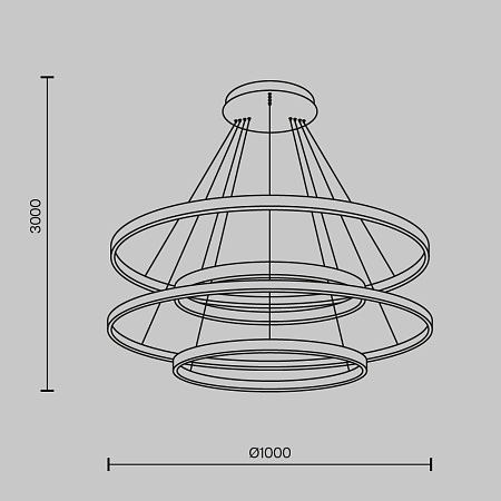 Подвесной светильник Maytoni Rim MOD058PL-L174BK - фото